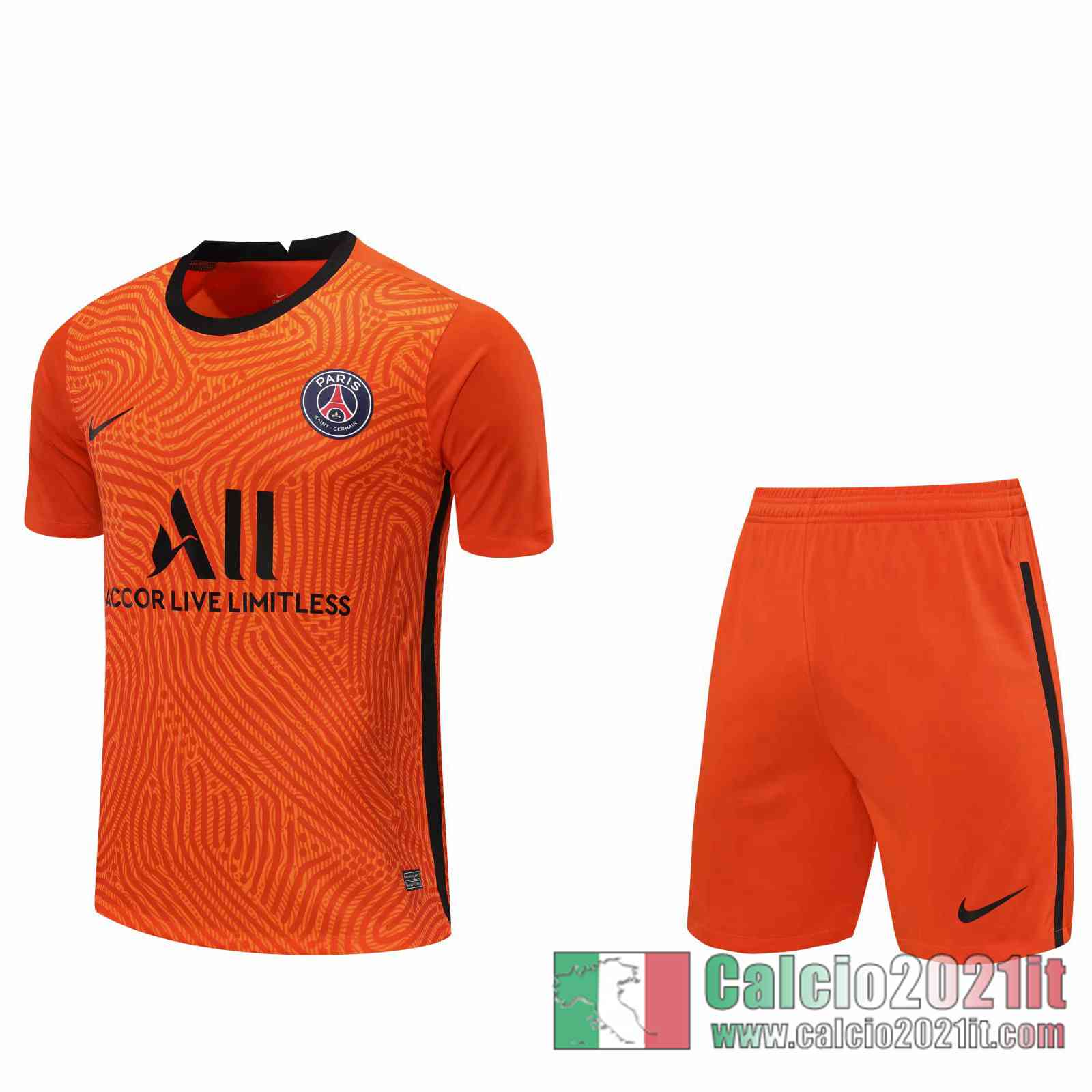 Paris PSG Maglie Calcio Portiere arancia 2020 2021