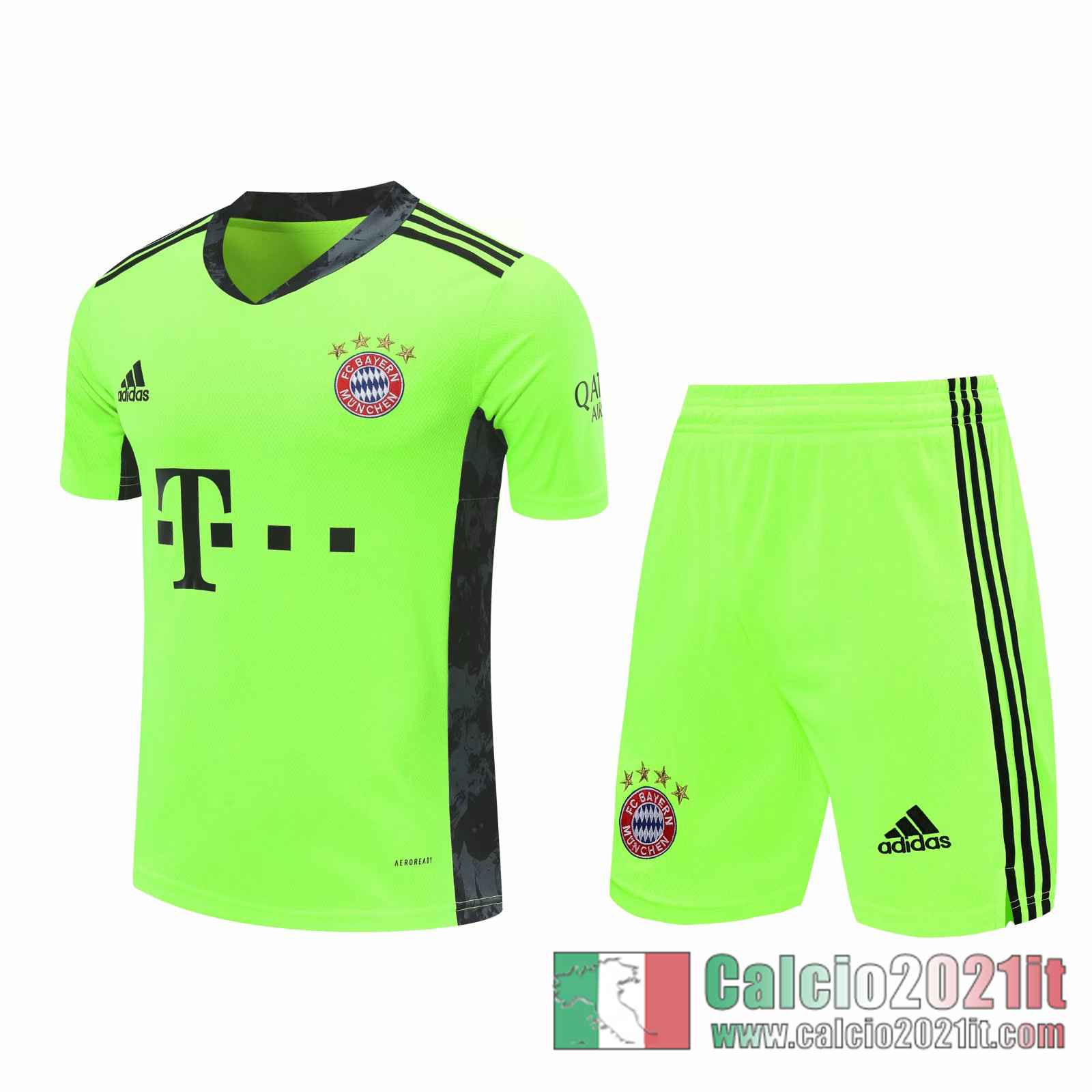 Bayern Maglie Calcio Portiere verde 2020 2021