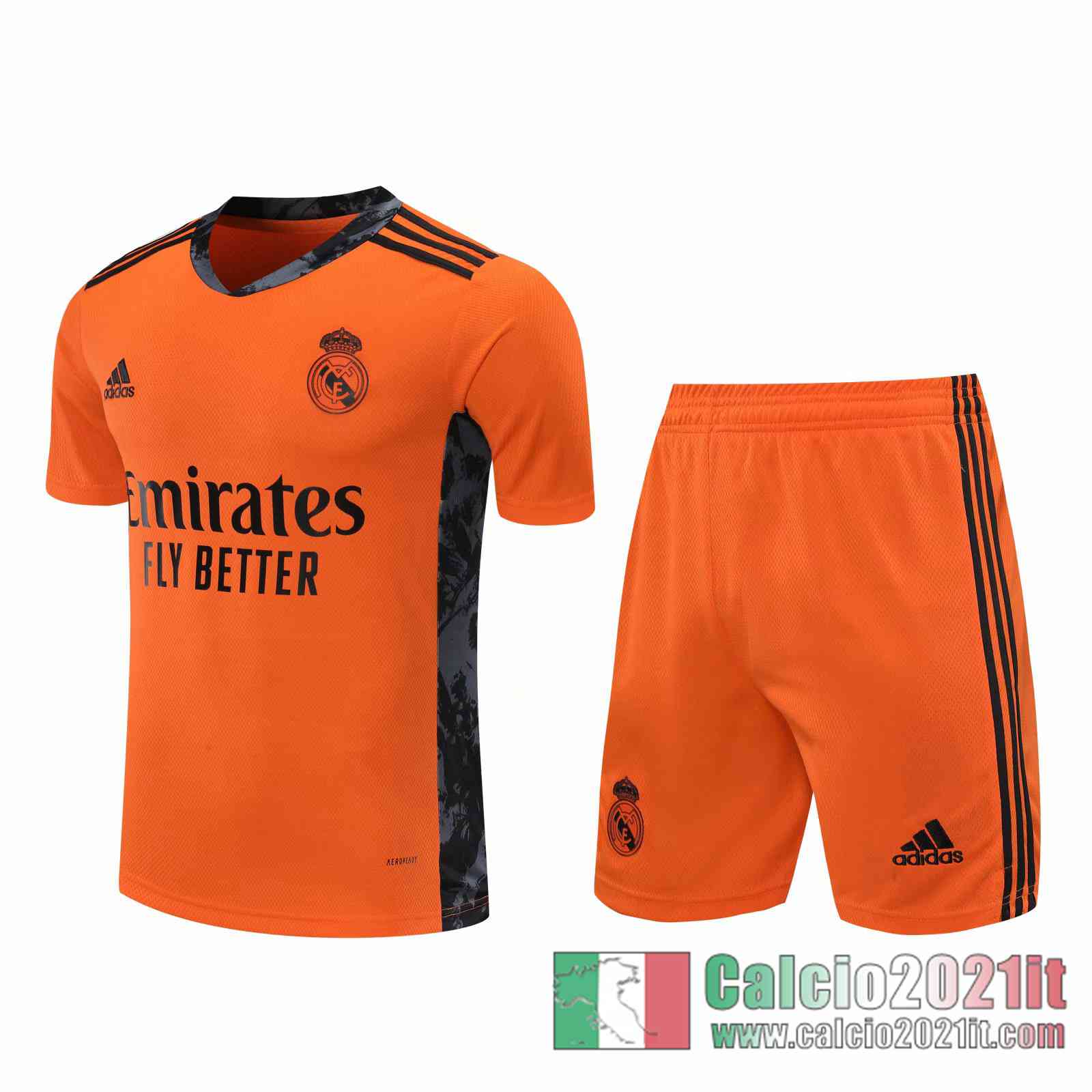 Real Madrid Maglie Calcio Portiere arancia 2020 2021