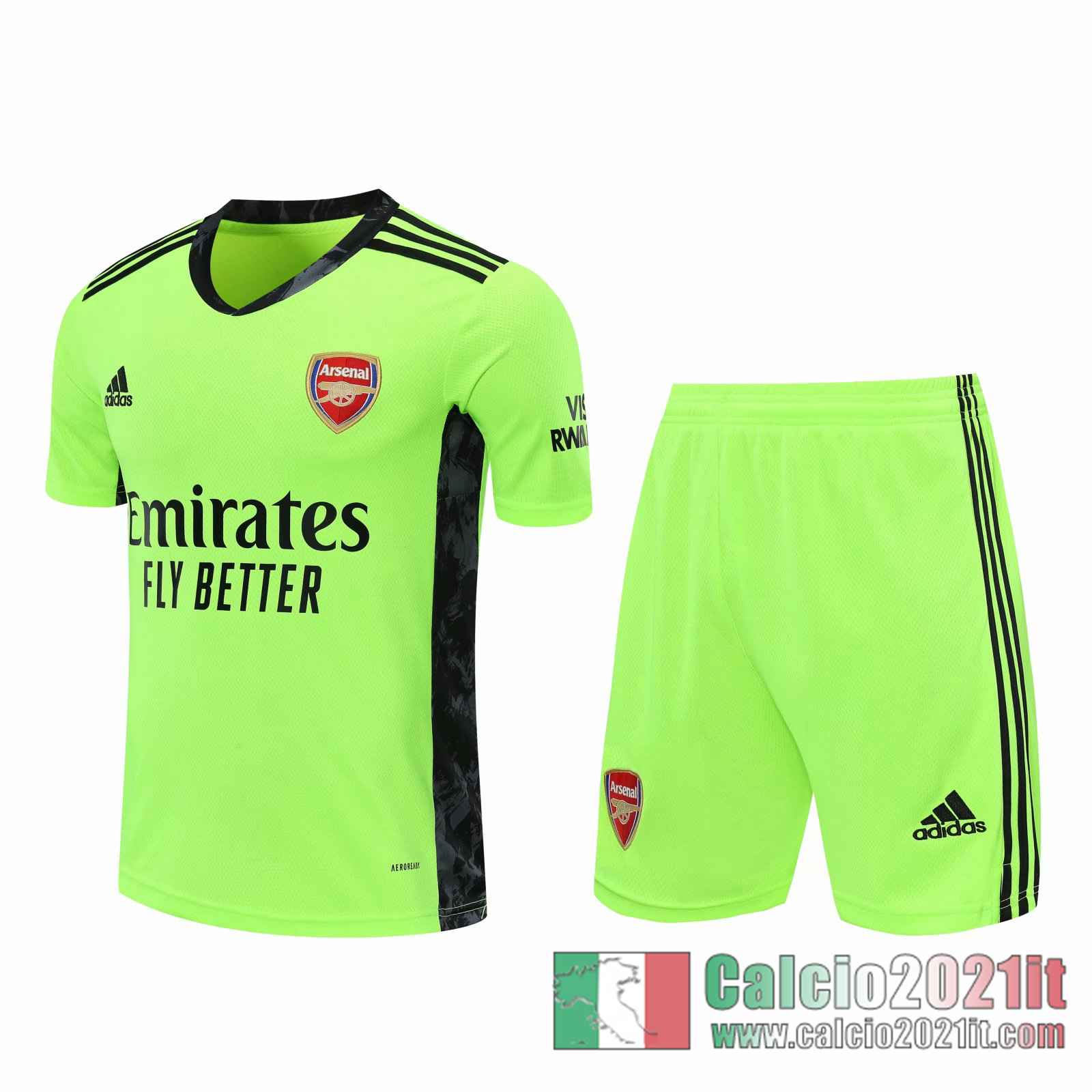 Arsenal Maglie Calcio Portiere verde 2020 2021