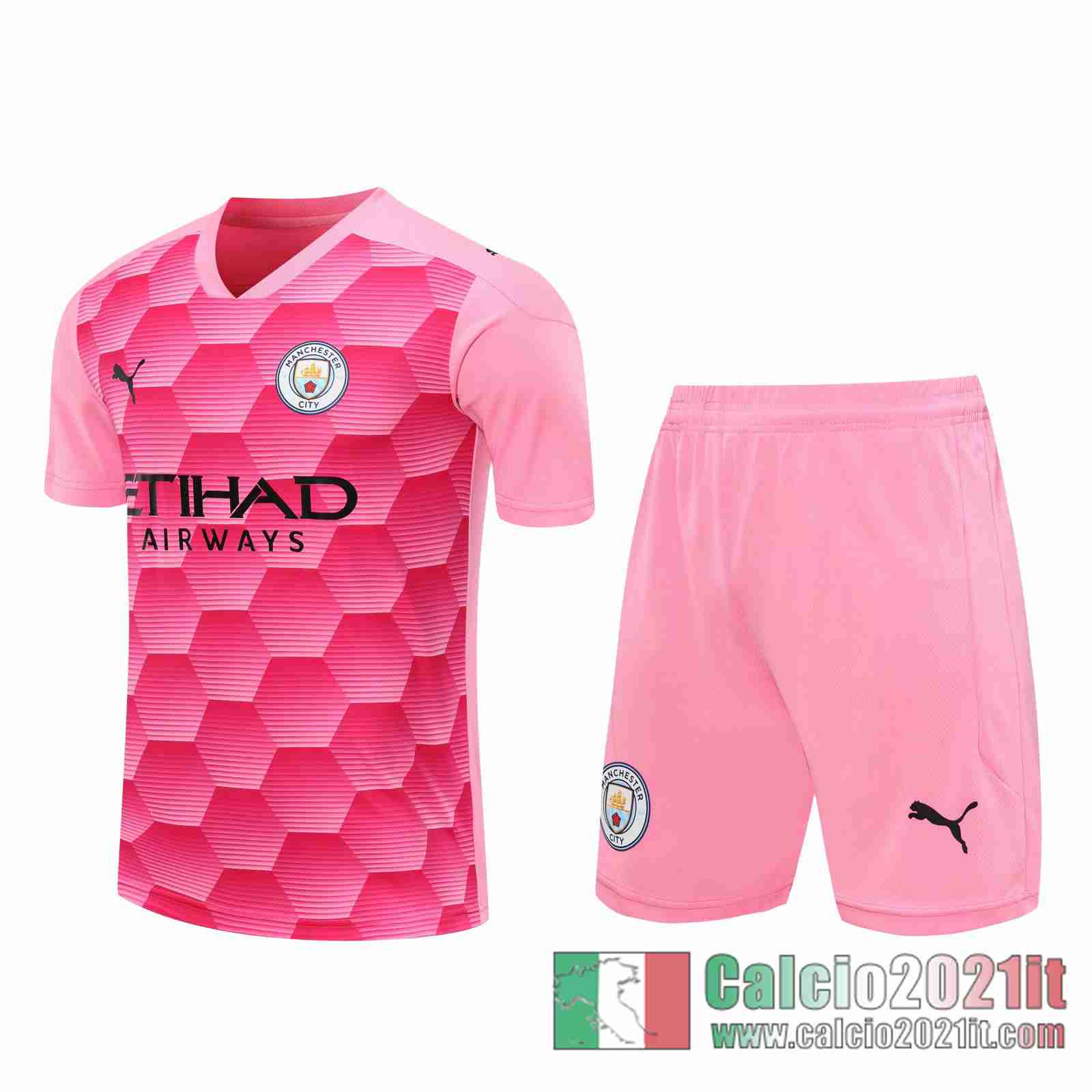 Manchester City Maglie Calcio Portiere Rosa 2020 2021