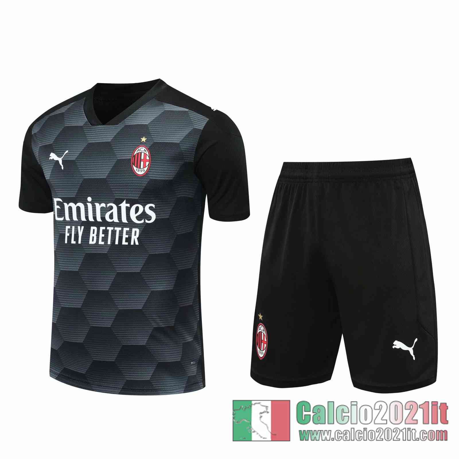 AC Milan Maglie Calcio Portiere nero 2020 2021