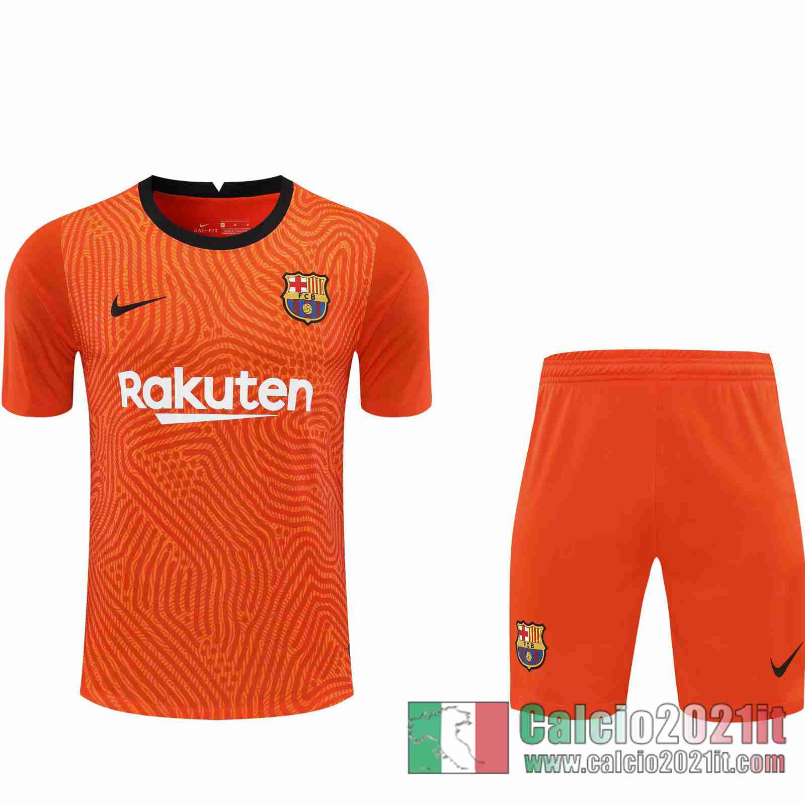 Barcellona Maglie Calcio Portiere arancia 2020 2021