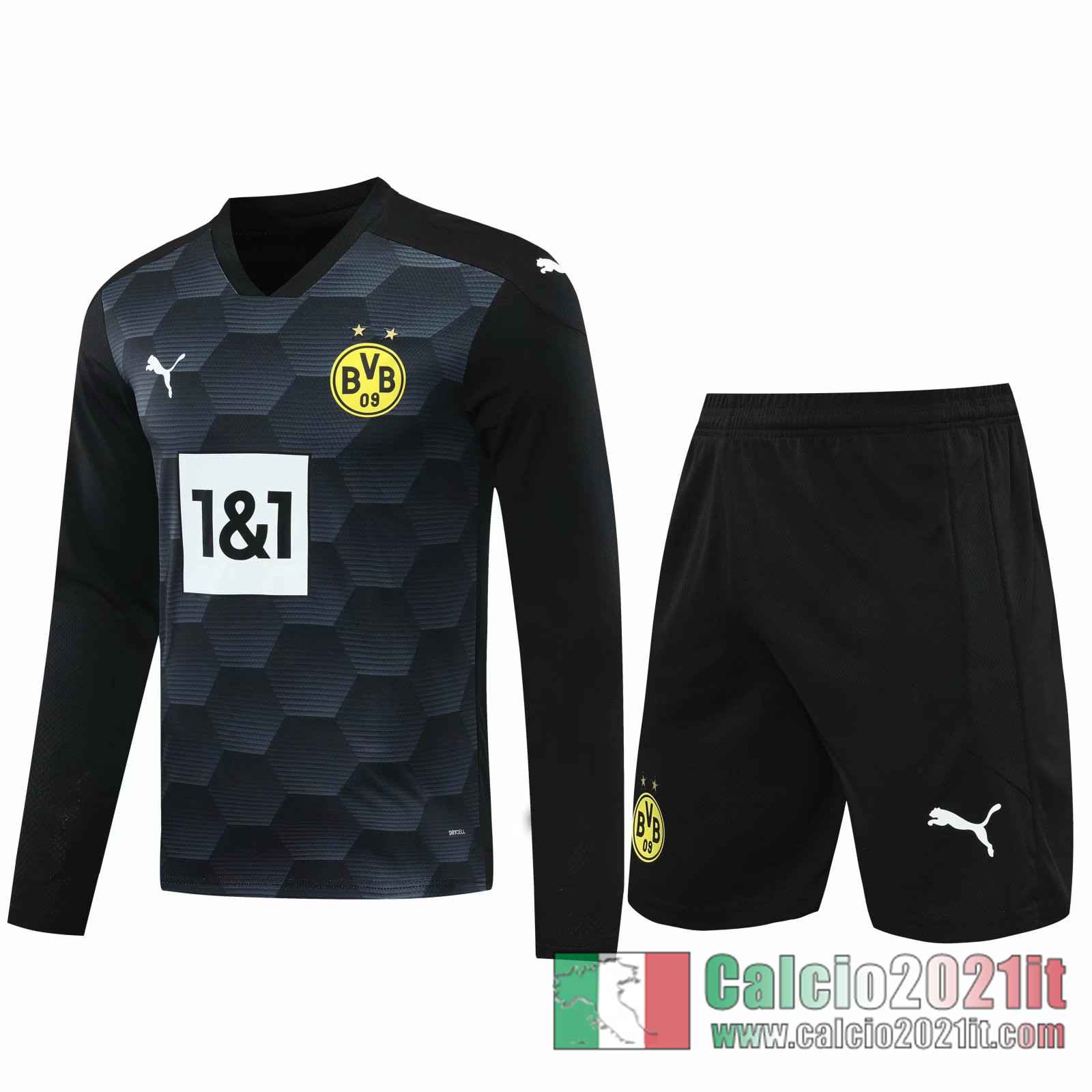 Dortmund Maglie Calcio Portiere Manica Lunga nero 2020 2021