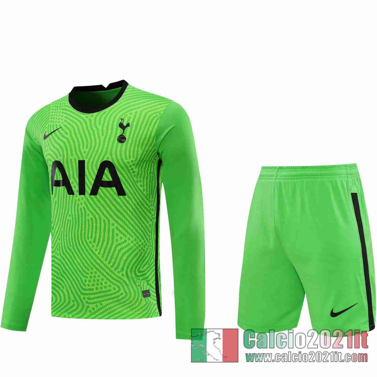 Tottenham Maglie Calcio Portiere Manica Lunga verde 2020 2021