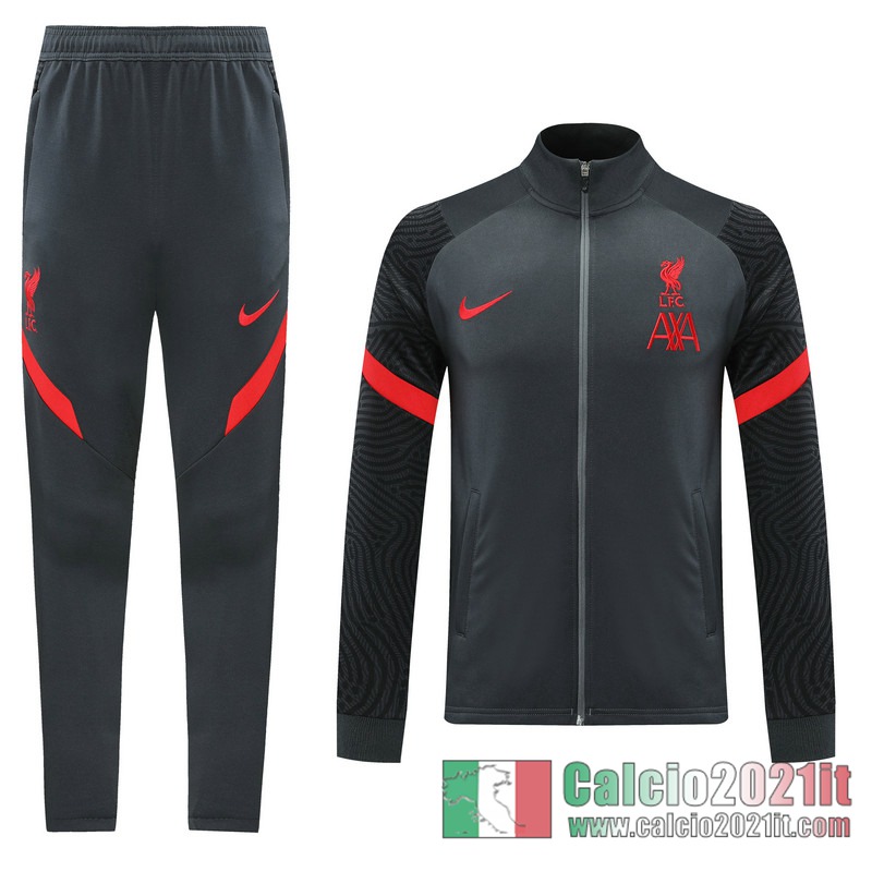 Liverpool Full-Zip Giacca Dark gray Formazione 2020 2021 J102