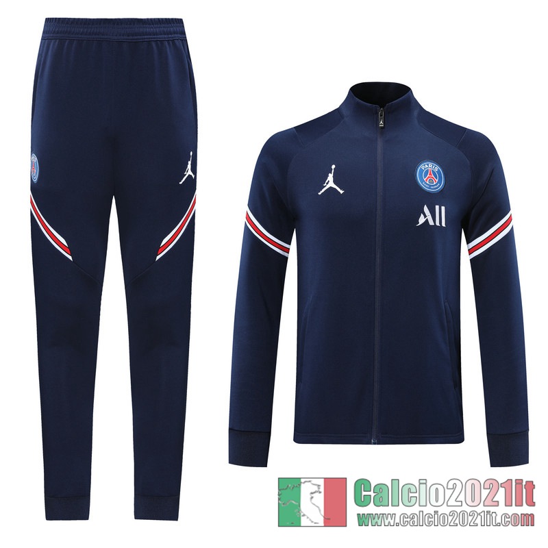 PSG Jordan Full-Zip Giacca Dark blue Formazione 2020 2021 J104