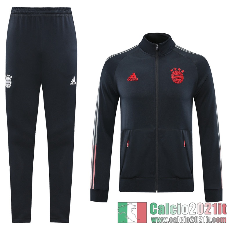 Bayern Monaco Full-Zip Giacca Dark gray Fettuccia 2020 2021 J117