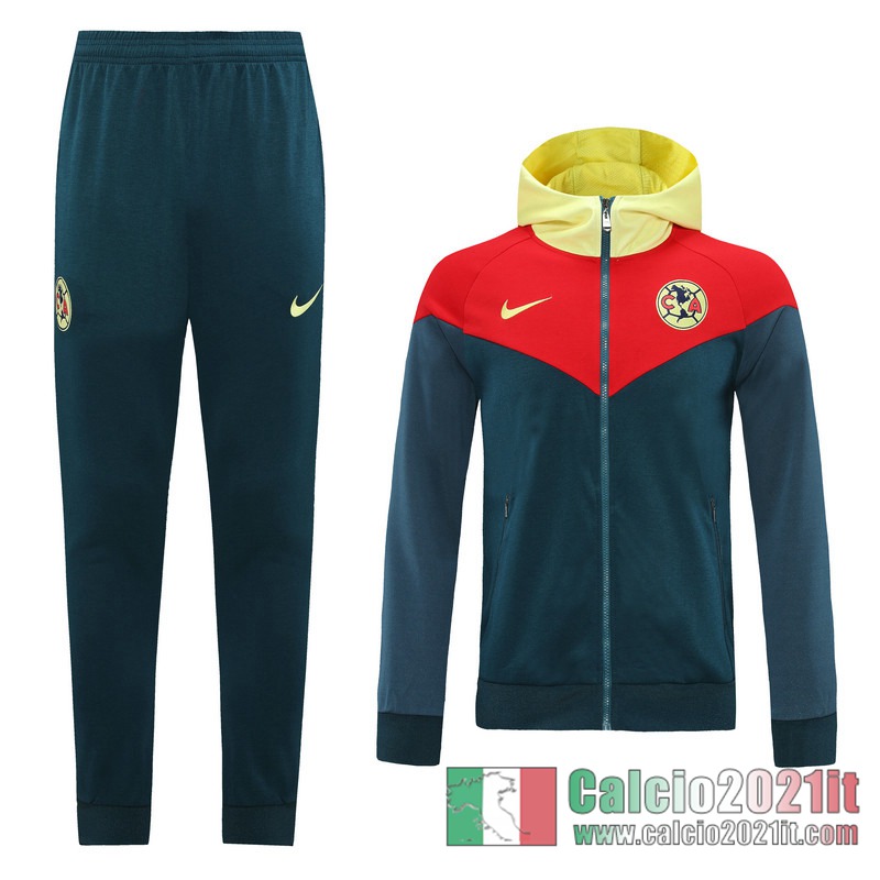 Club América Full-Zip Giacca Cappuccio Dark green 2020 2021 J127