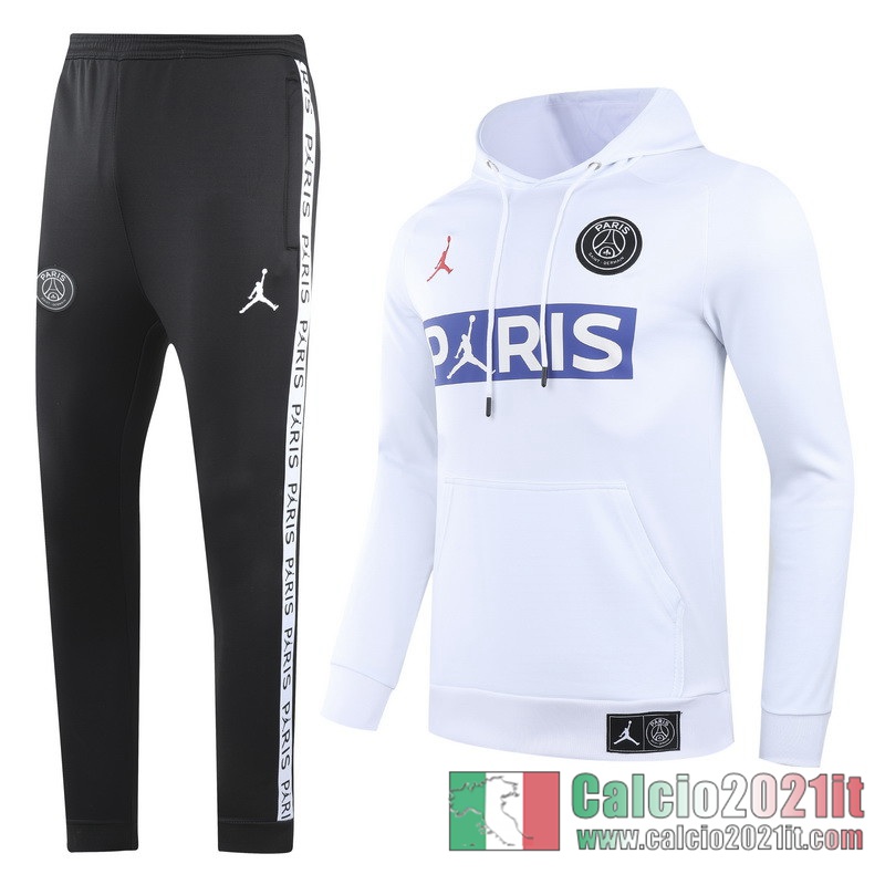 PSG Full-Zip Giacca Cappuccio white 2020 2021 J165