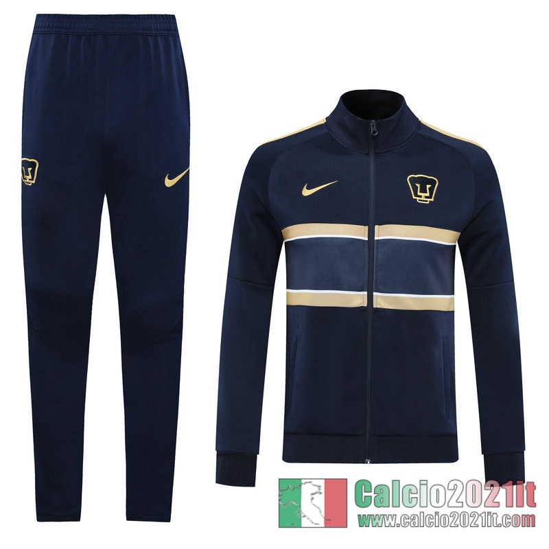 Pumas UNAM Full-Zip Giacca Dark blue Versione del giocatore 2020 2021 J28