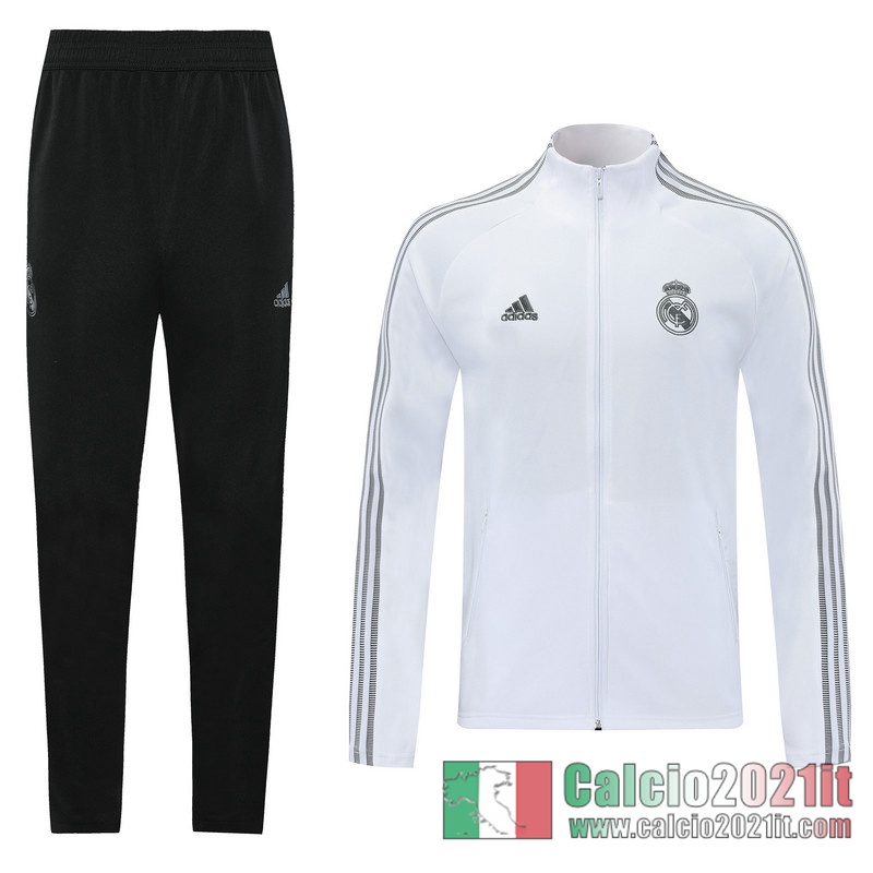 Real Madrid Full-Zip Giacca white Fettuccia 2020 2021 J37