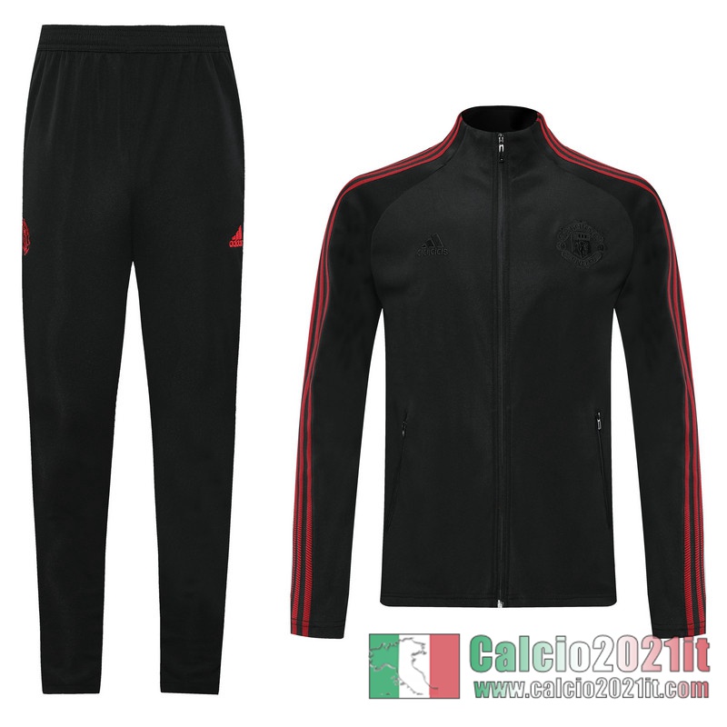 Manchester United Full-Zip Giacca black Fettuccia 2020 2021 J38