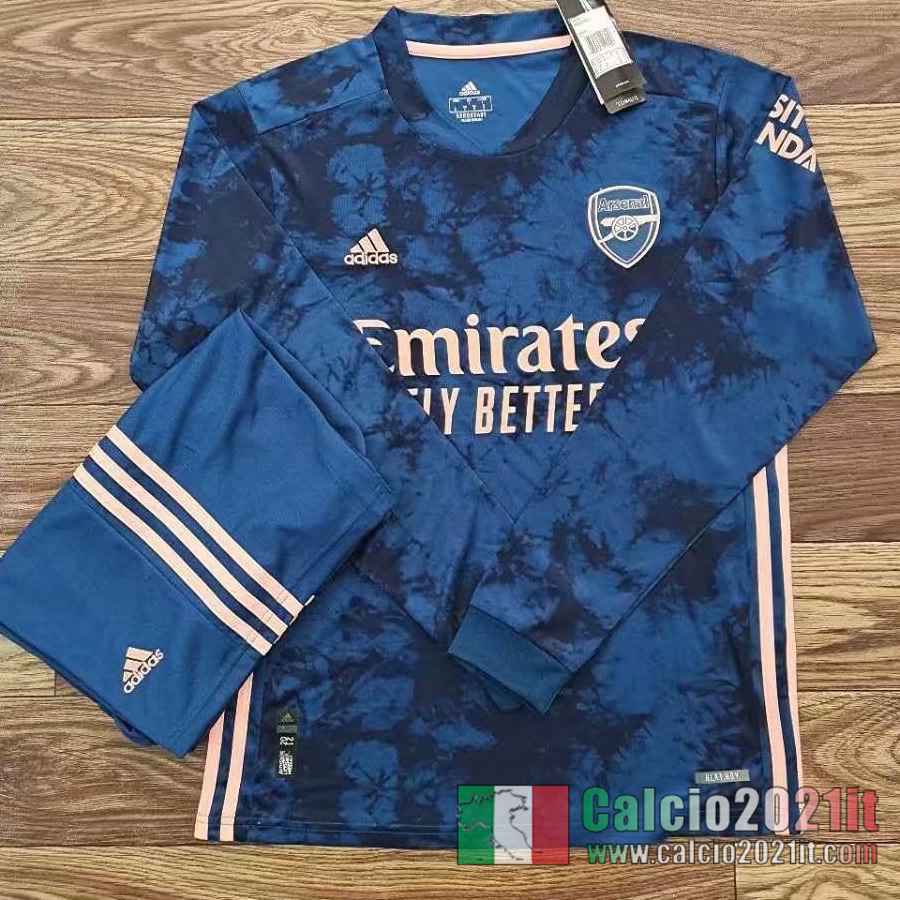 Arsenal Terza Maglie Calcio Manica Lunga 2020 2021