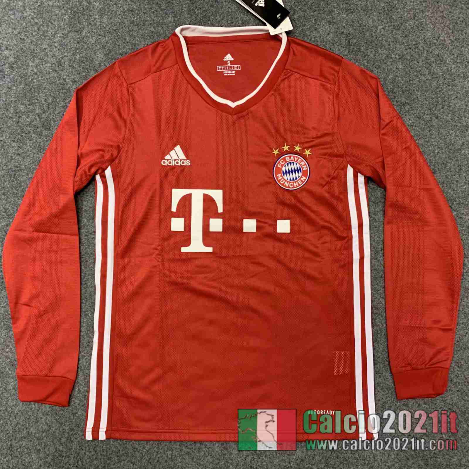 Bayern Prima Maglie Calcio Manica Lunga 2020 2021