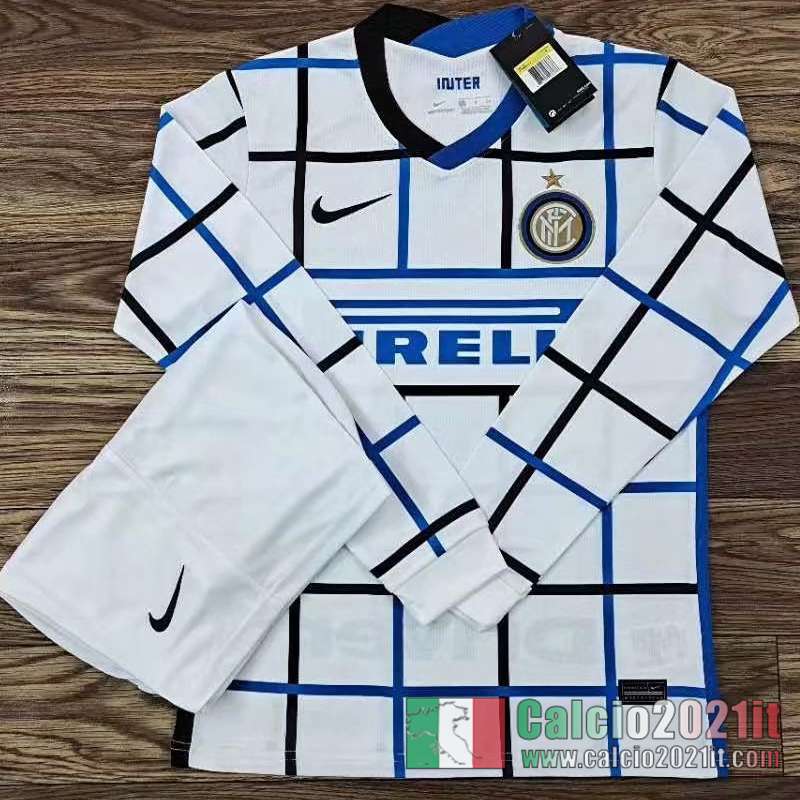 Inter Milan Seconda Maglia Calcio Manica Lunga 2020 2021