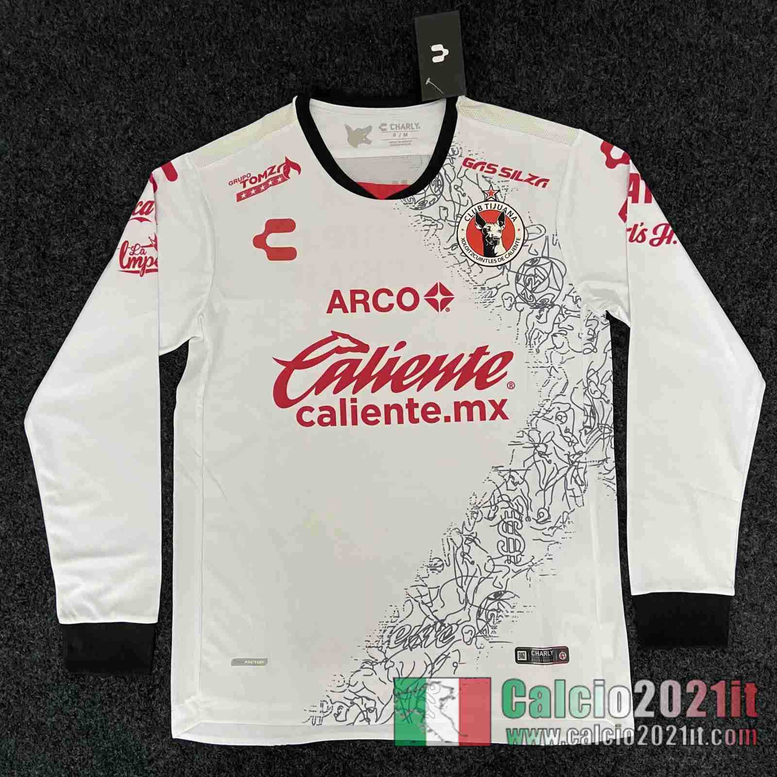 Tijuana Seconda Maglia Calcio Manica Lunga 2020 2021