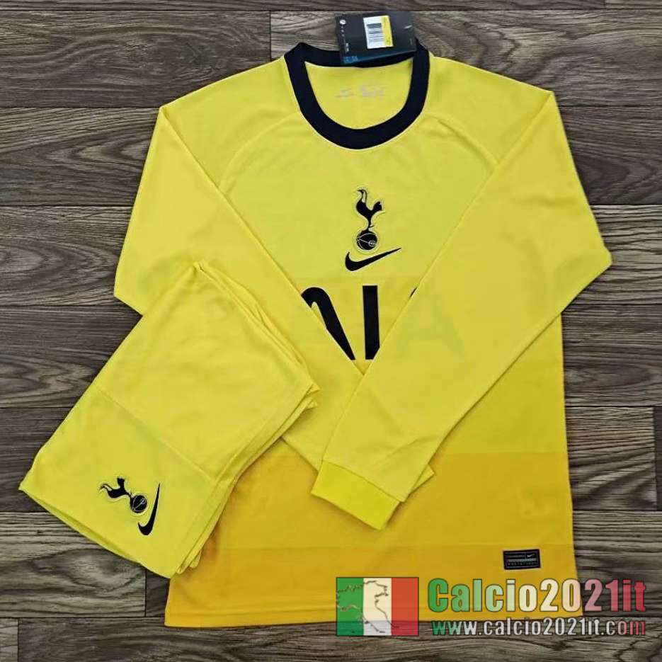 Tottenham Terza Maglie Calcio Manica Lunga 2020 2021