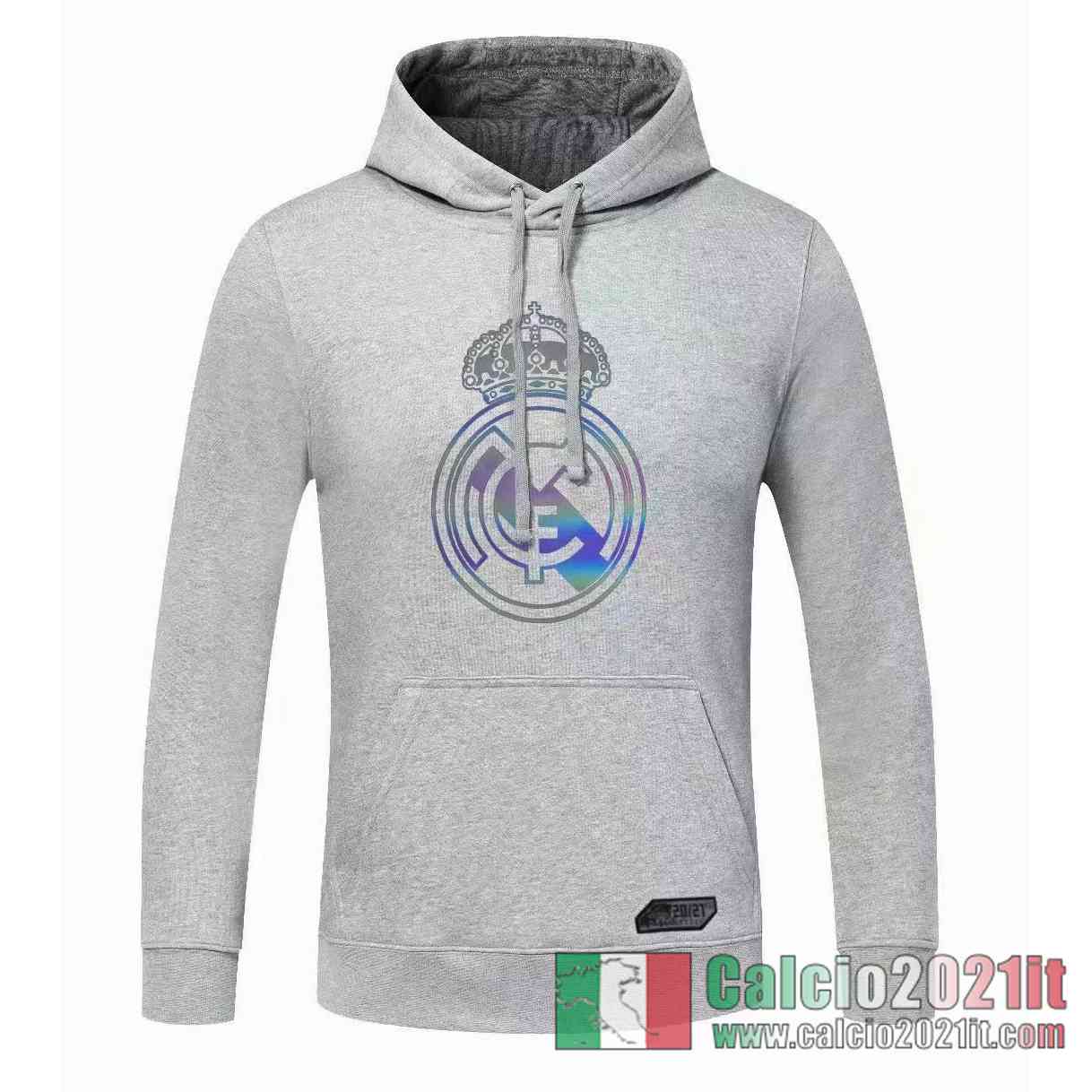 Real Madrid Felpa Cappuccio grigio 2020 2021 S47