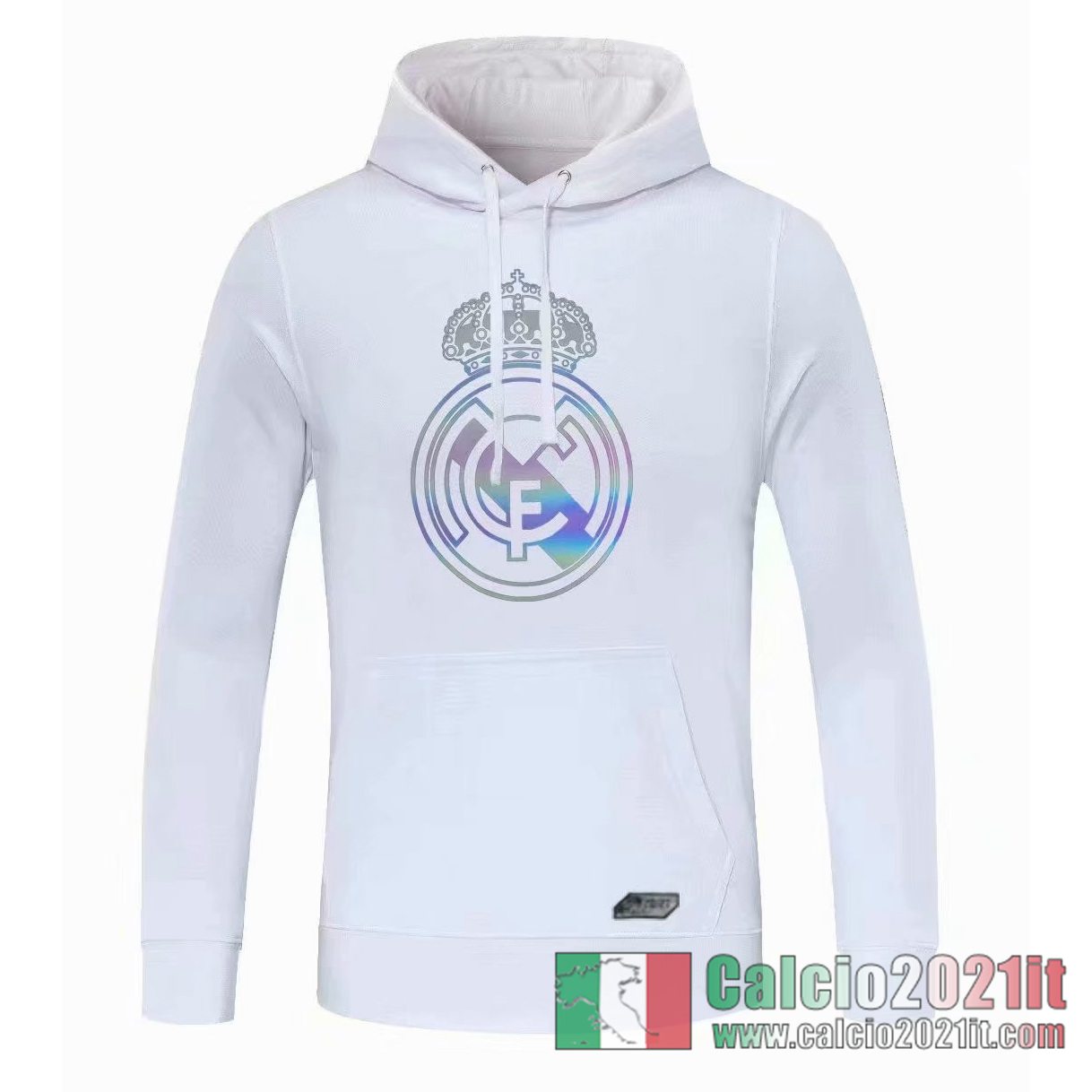 Real Madrid Felpa Cappuccio bianca 2020 2021 S48