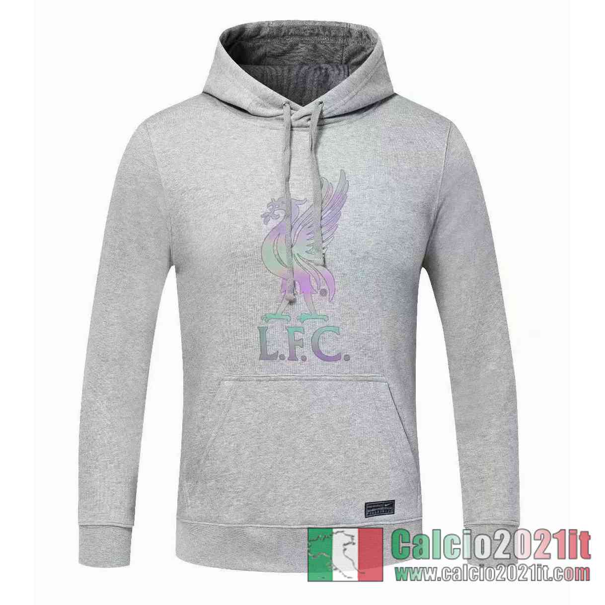 Liverpool Felpa Cappuccio grigio 2020 2021 S52