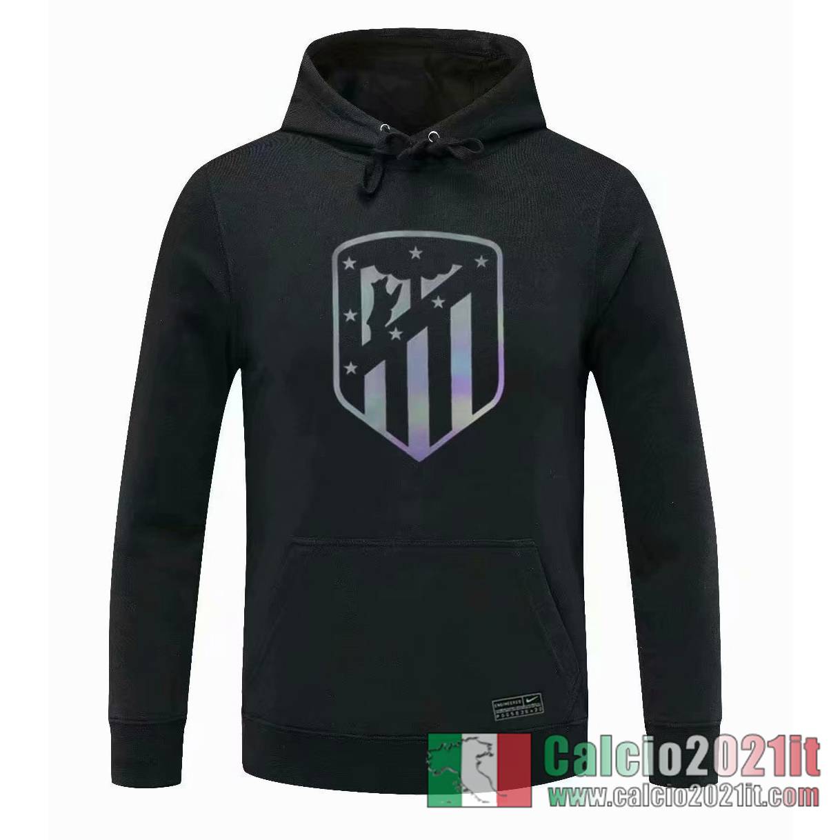 Atletico Madrid Felpa Cappuccio nero 2020 2021 S57