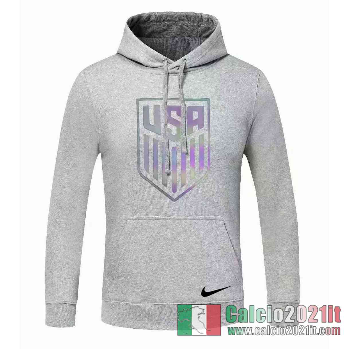 USA Felpa Cappuccio grigio 2020 2021 S62