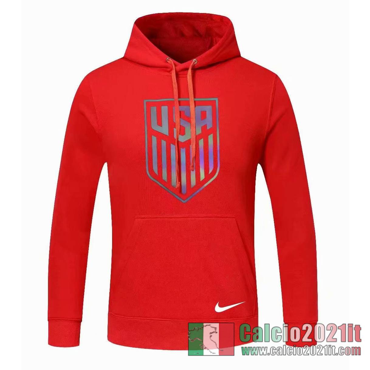 USA Felpa Cappuccio rosso 2020 2021 S64