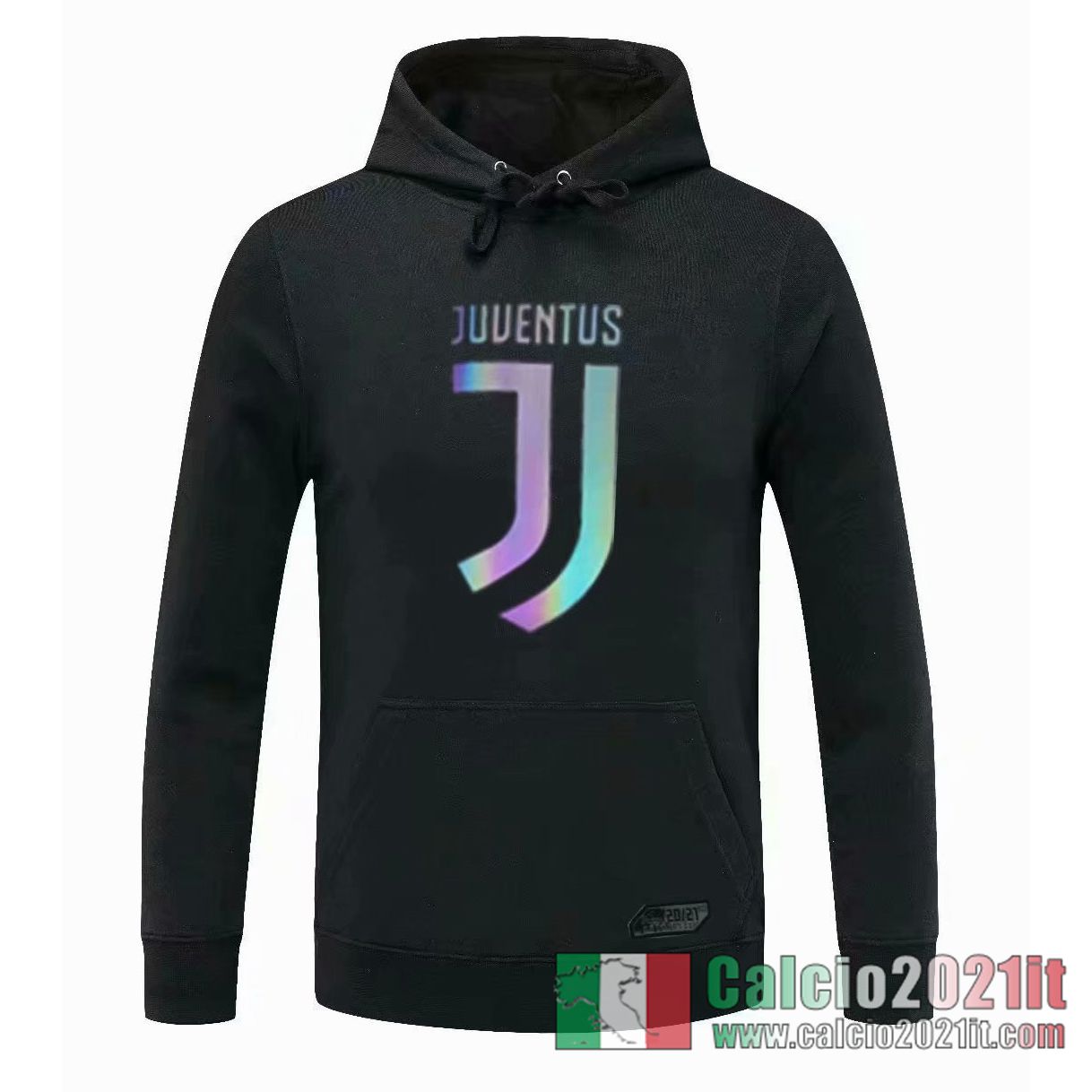 Juventus Felpa Cappuccio nero 2020 2021 S73