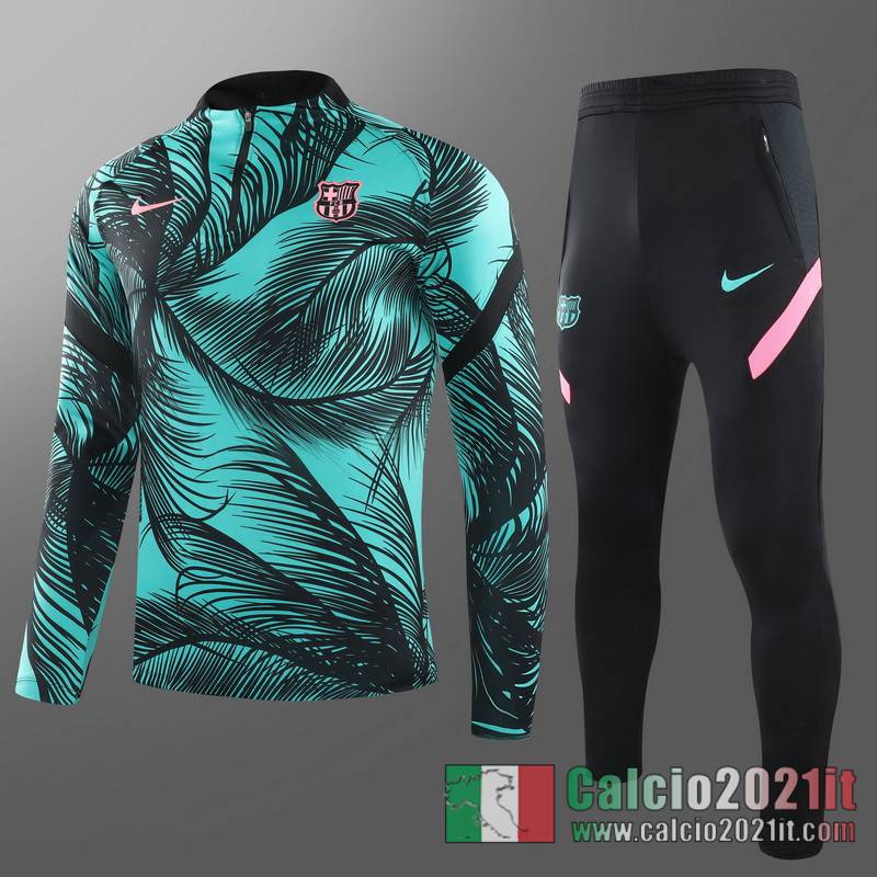 Barcellona Tuta Calcio Uomo verde Stampa tampografica 2020 2021 T70