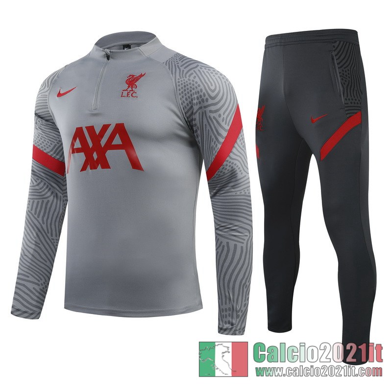 Liverpool Tuta Calcio Bambini Grigio chiaro 2020 2021 TK37