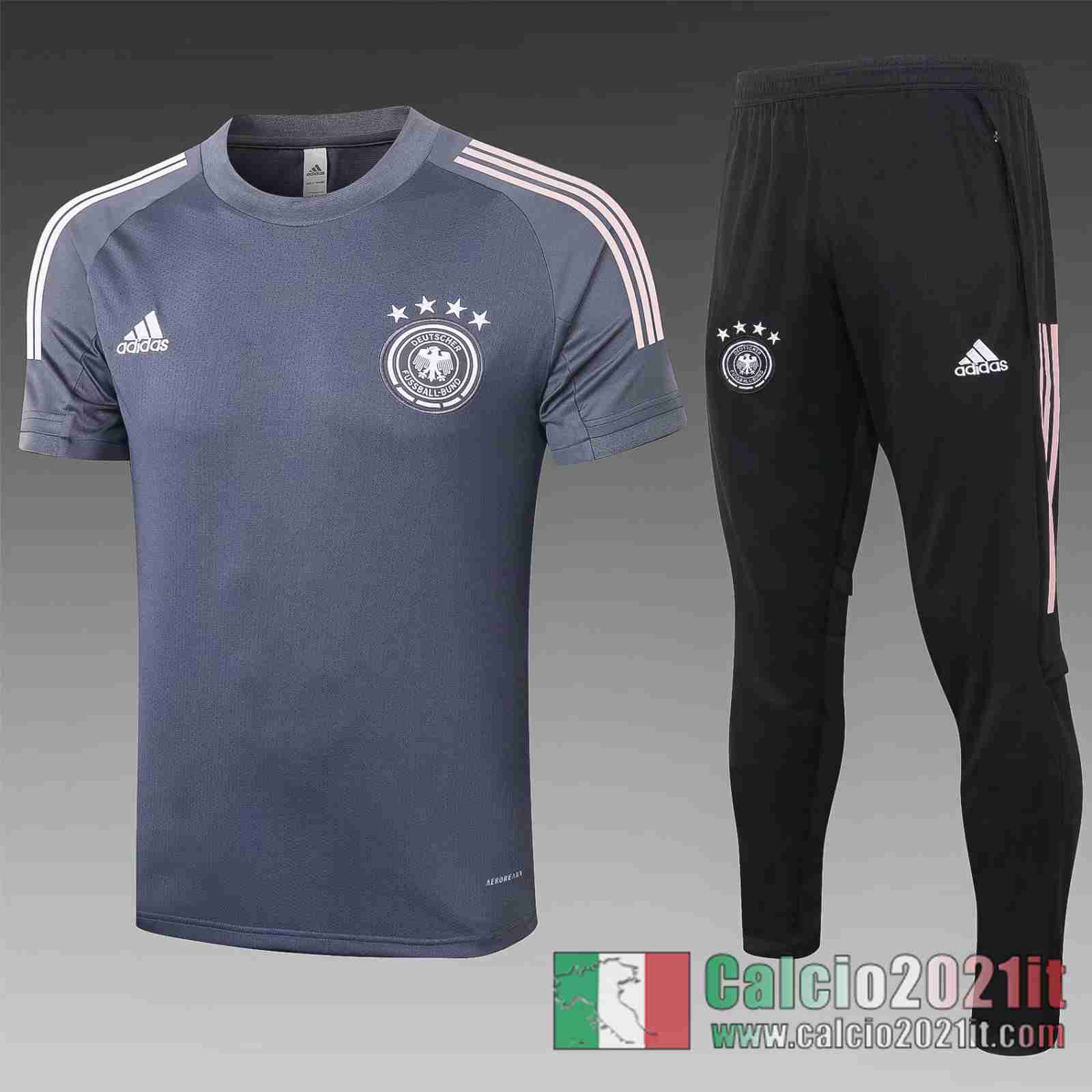 Germany Magliette Tuta Calcio Grigio scuro 2020 2021 T16