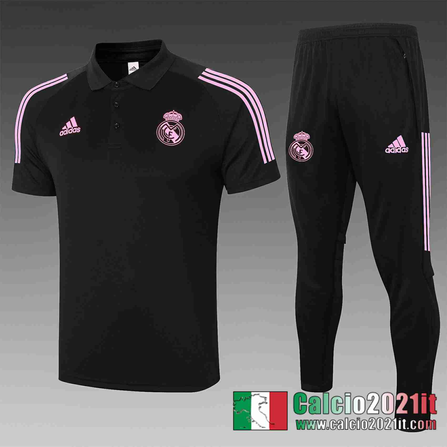 Real Madrid Polo Calcio C591 Nero 2020 2021