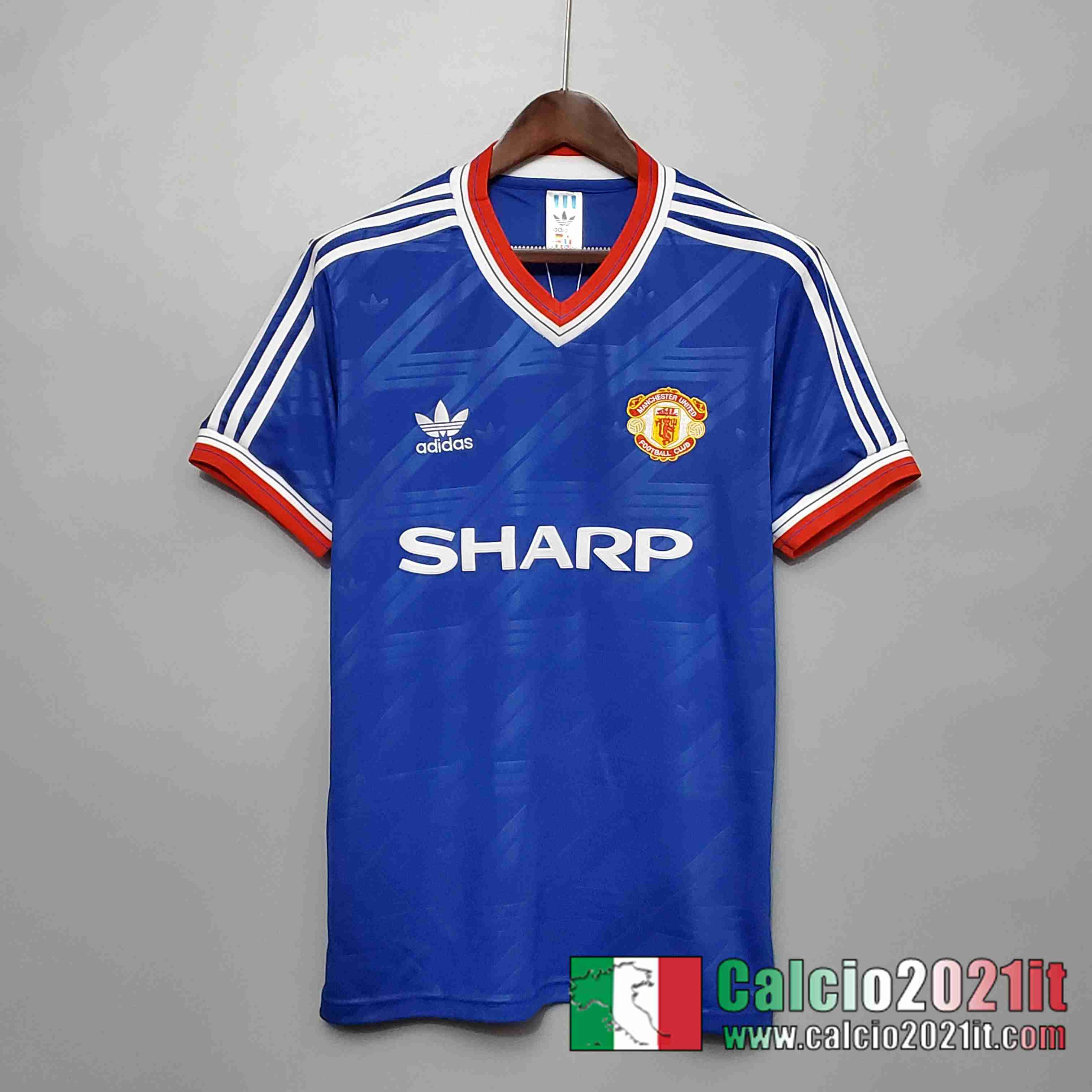 Retro Maglia Calcio 86/88 Manchester United Terza Seconda