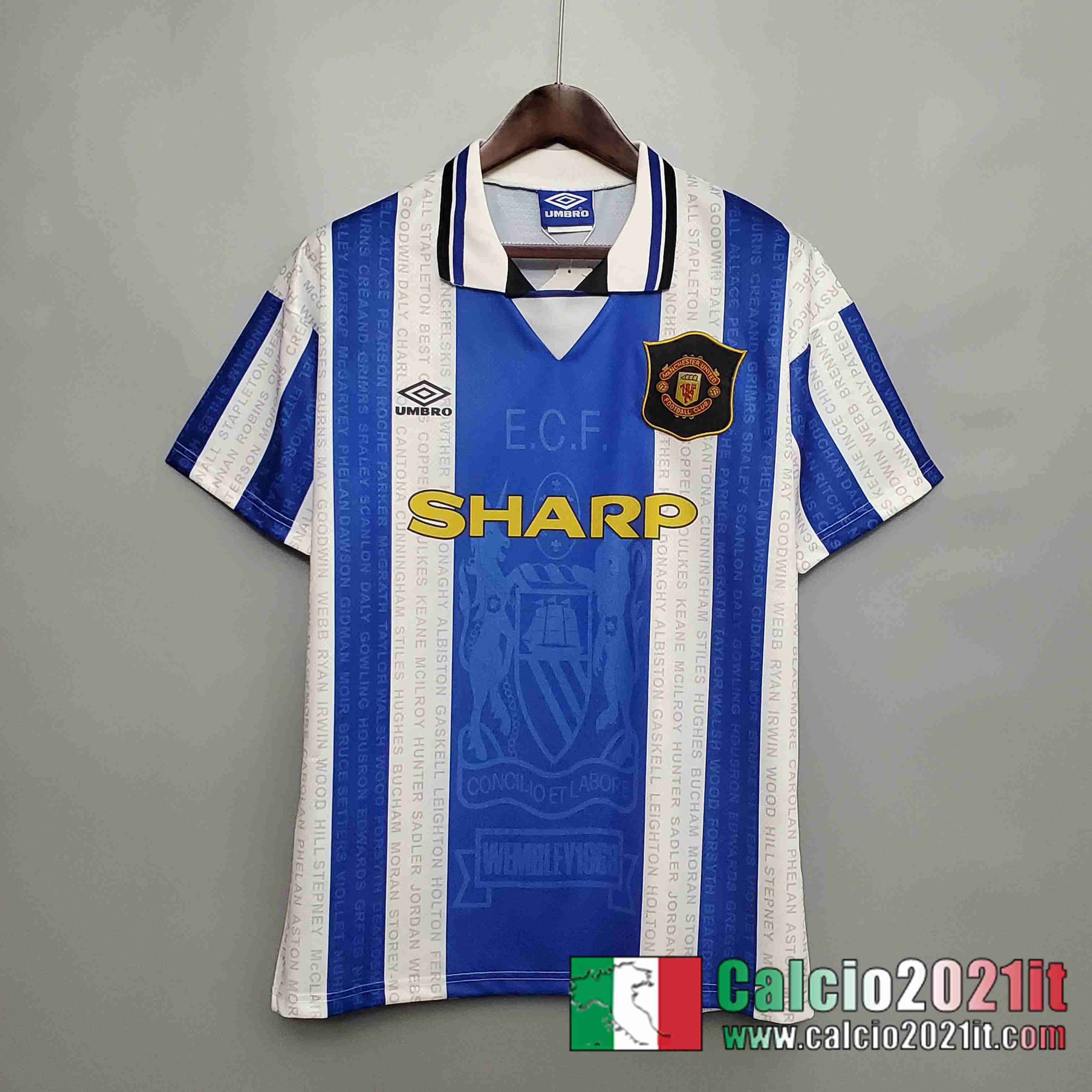 Retro Maglia Calcio 94/96 Manchester United Seconda