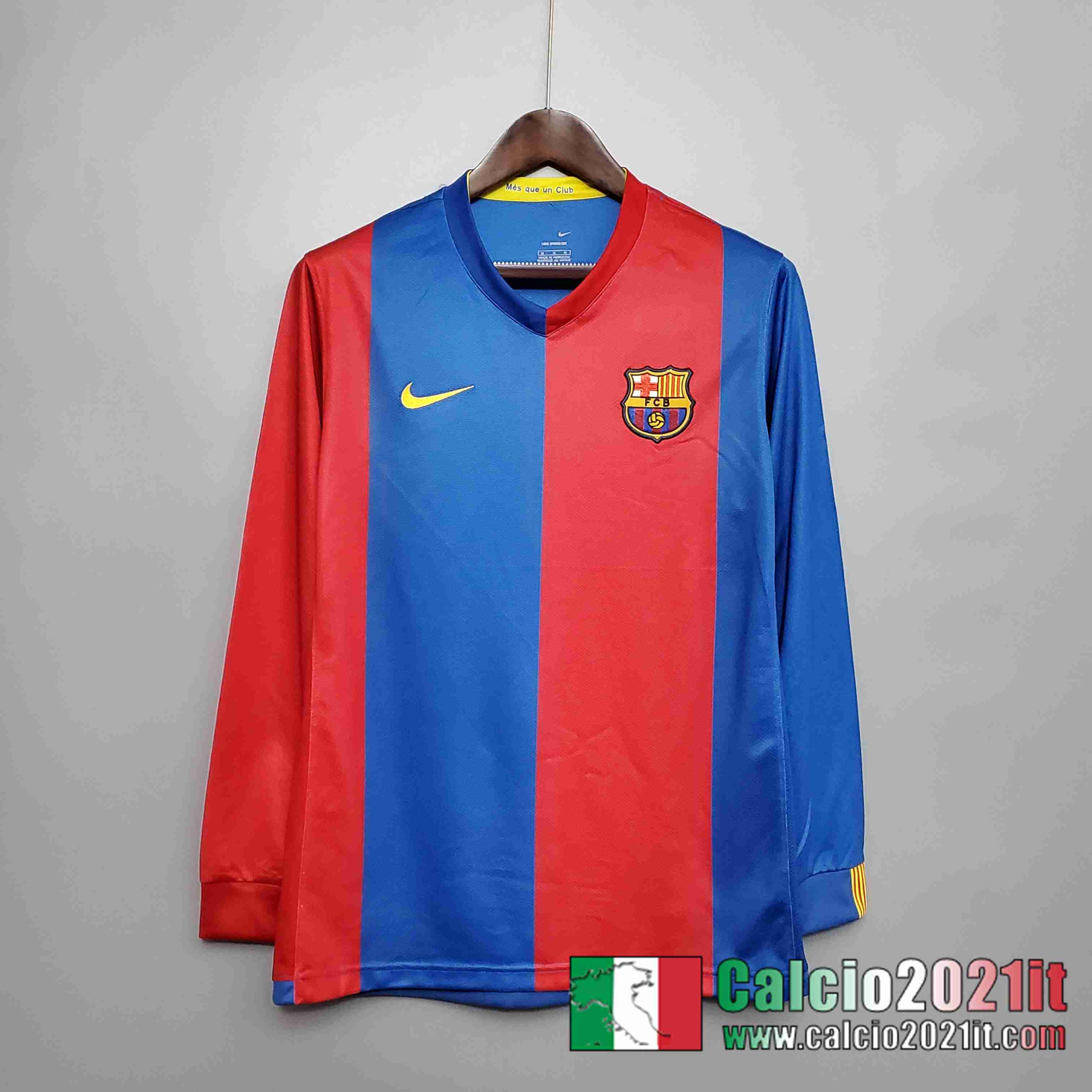 Retro Maglia Calcio Barcellona 06/07 Manica Lunga Prima