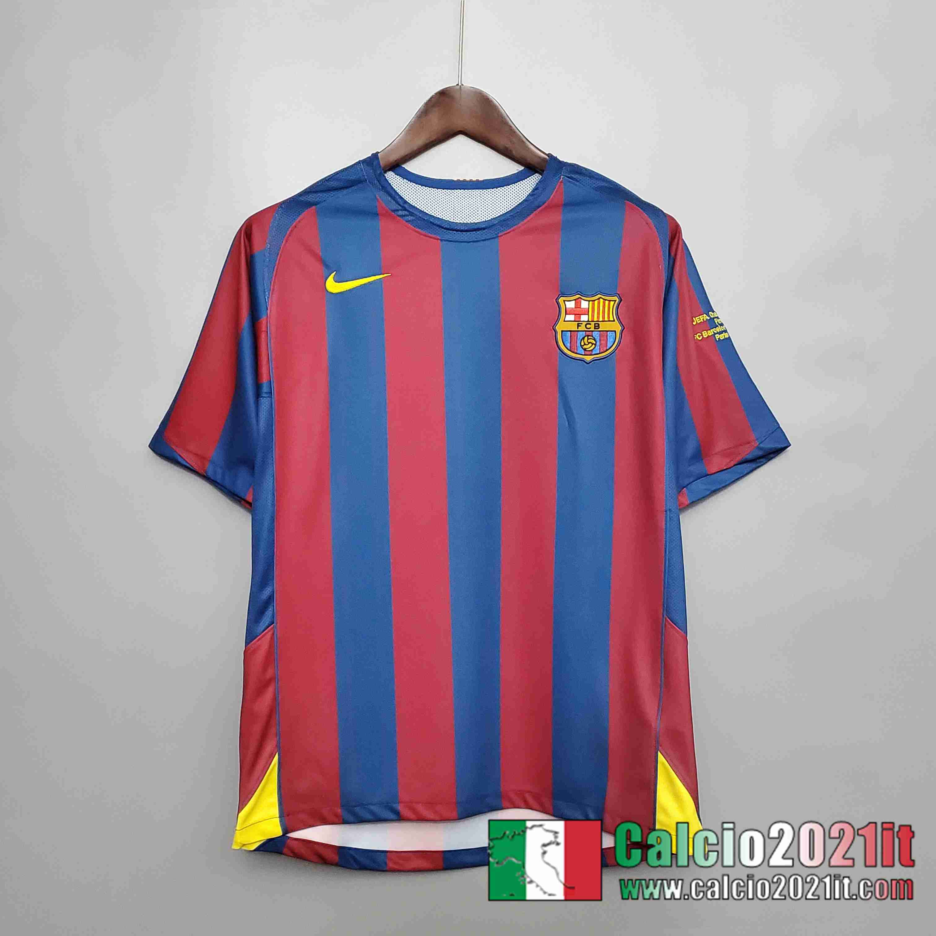 Retro Maglia Calcio Barcellona 2006 UEFA Champions League Prima