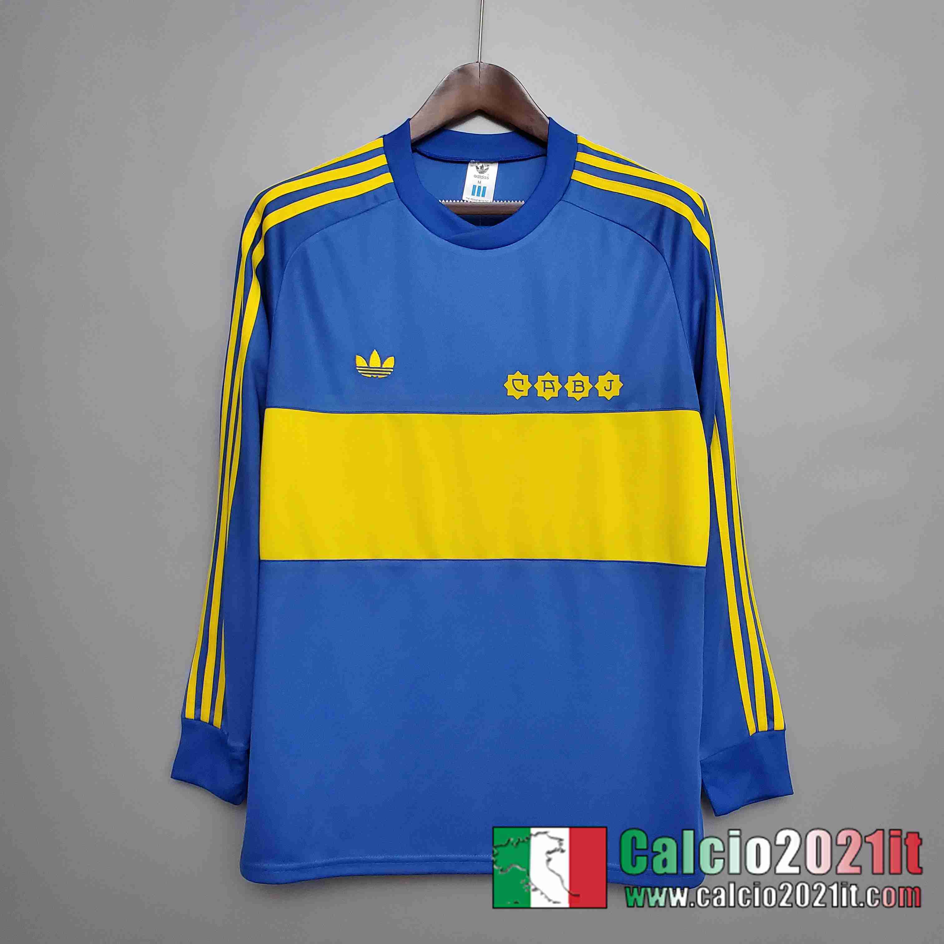 Retro Maglia Calcio Manica Lunga 1981 Boca Juniors Prima