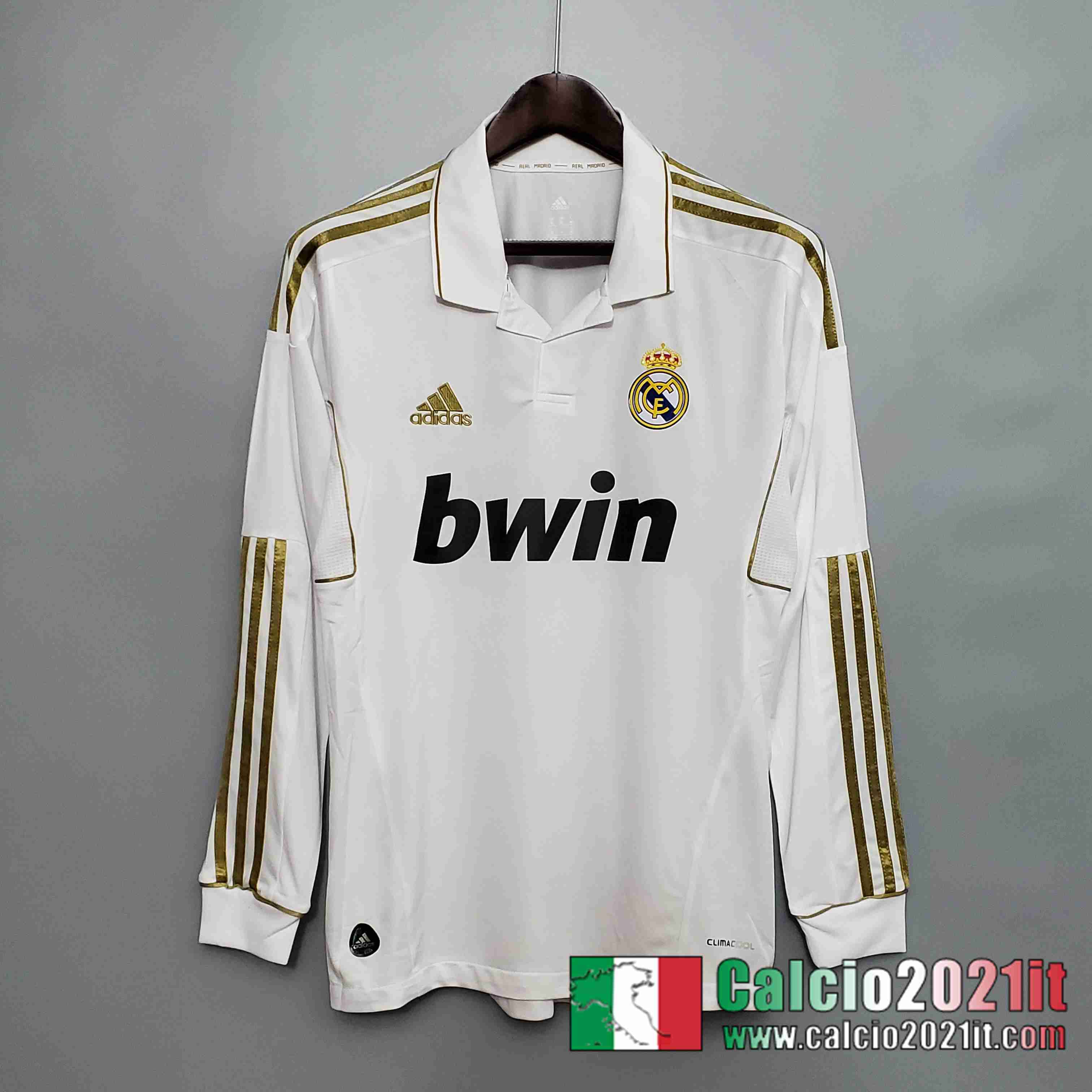 Retro Maglia Calcio Real Madrid 11/12 Manica Lunga Prima