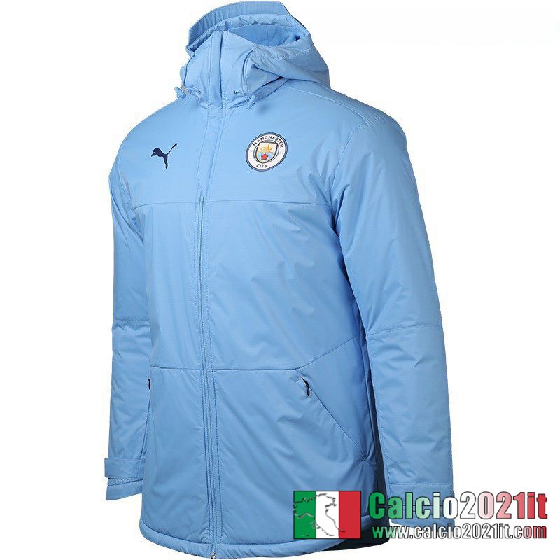 Manchester City Piumino Calcio H0006 Azzurro 2020 2021