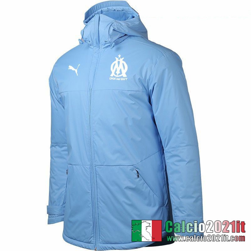 Olympique Marsiglia Piumino Calcio H0032 Azzurro 2020 2021