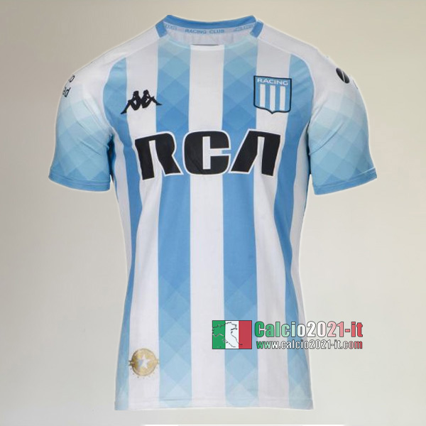 Prima Maglia Calcio Nuova Del Racing Club De Avellaneda Uomo 2019-2020 Personalizzazione