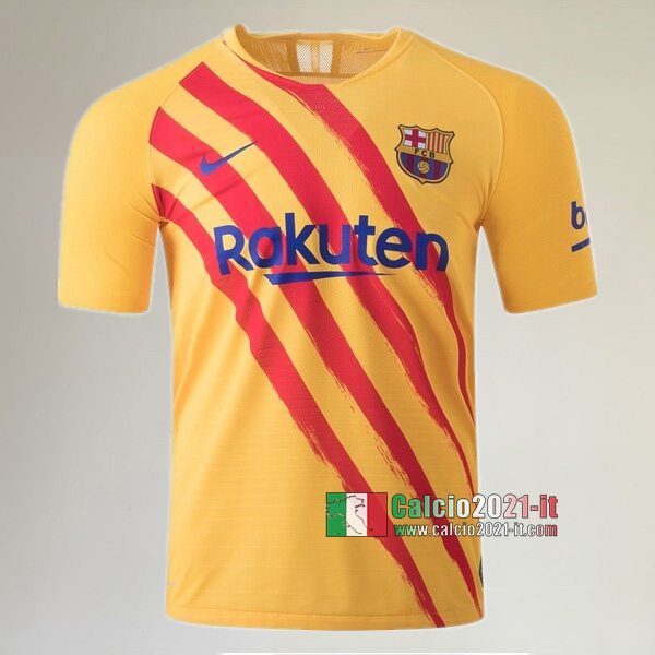 Quarto Maglia Calcio Nuove Del FC Barcellona Uomo Senyera 2019-2020 Personalizzata