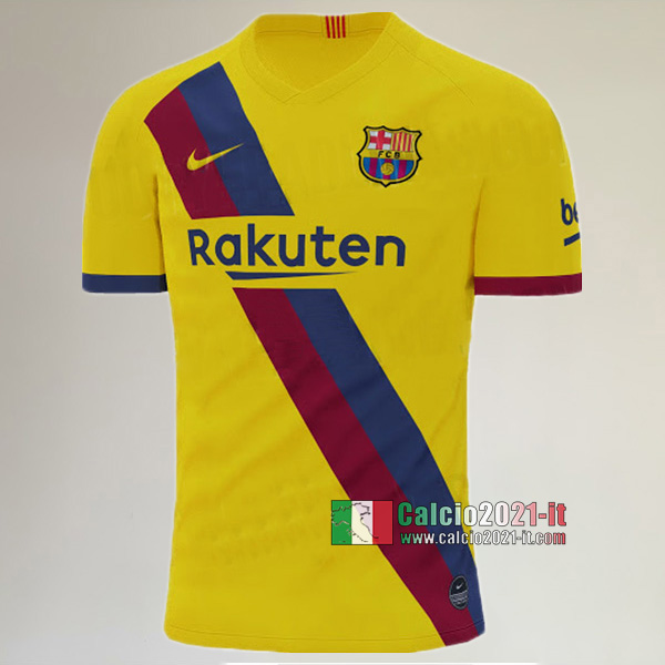 Seconda Maglia Calcio Nuova Del FC Barcellona Uomo 2019-2020 Personalizzata