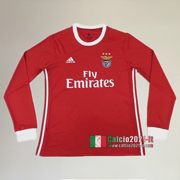 Prima Maglia Calcio Manica Lunga Nuove Del S.L Benfica Uomo 2019-2020 Personalizzate