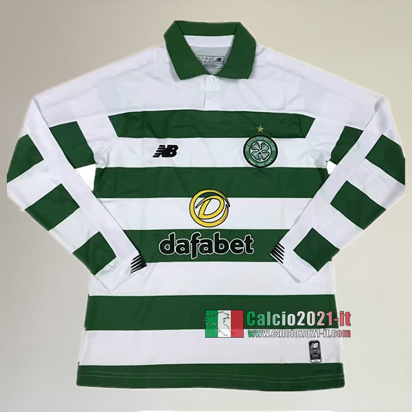 Prima Maglia Calcio Manica Lunga Nuova Del Celtic FC Uomo 2019-2020 Personalizzazione