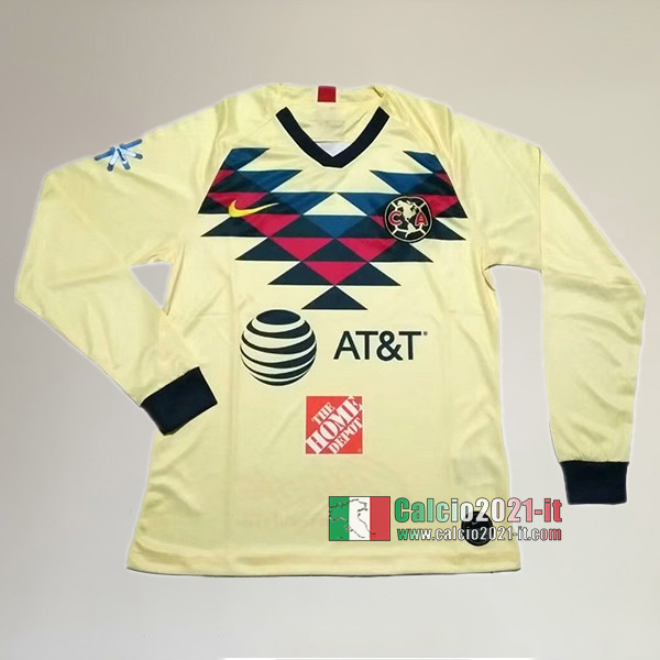 Prima Maglia Calcio Manica Lunga Nuove Del Club America Uomo 2019-2020 Personalizzata