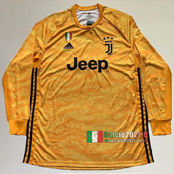 Maglia Calcio Portiere Manica Lunga Nuova Del Juventus Turin Uomo Gialla 2019-2020 Personalizzazione