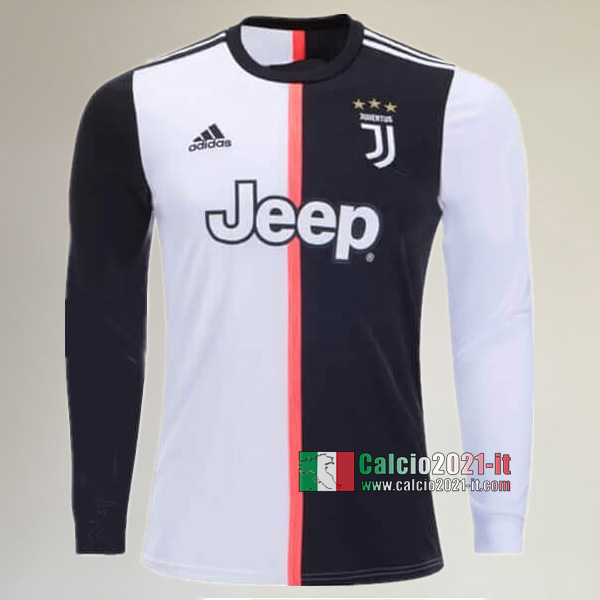 Prima Maglia Calcio Manica Lunga Nuova Del Juventus Turin Uomo 2019-2020 Personalizzazione