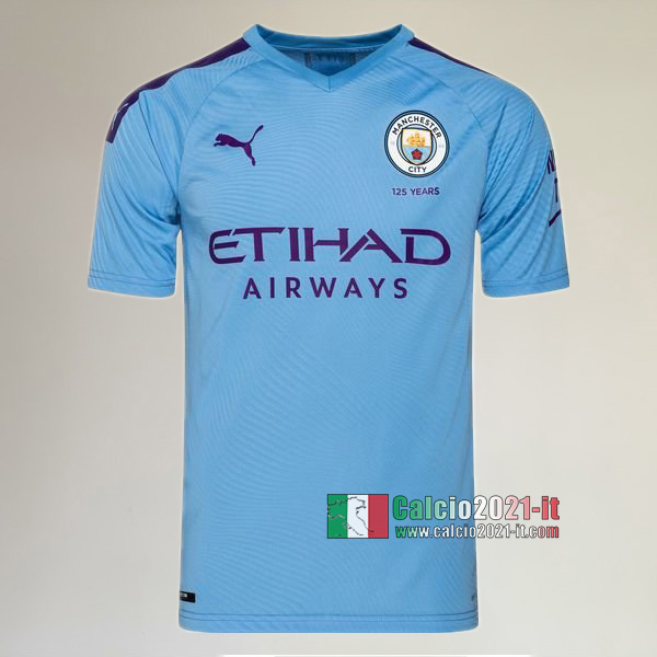 Prima Maglia Calcio Nuove Del Manchester City Uomo 2019-2020 Personalizzata